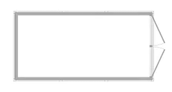 Гараж без окна и двери, 3х6 м